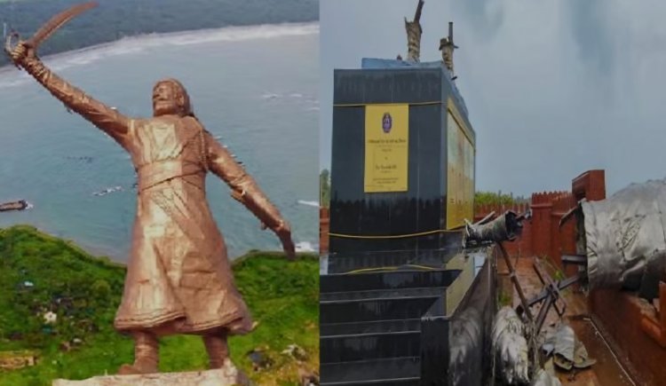 ఛత్రపతి శివాజీ విగ్రహం తయారు చేసిన శిల్పి అరెస్ట్