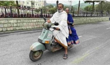 స్కూటర్‌పై 98వేల కిలోమీటర్ల సంకల్పయాత్ర