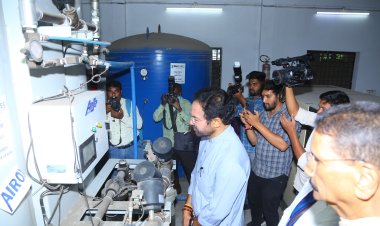 గాంధీ ఆసుపత్రి ని సందర్శించిన కేంద్ర మంత్రి కిషన్ రెడ్డి