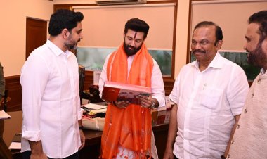 కేంద్ర ఫుడ్ ప్రాసెసింగ్ మంత్రి చిరాగ్ పాశ్వాన్ తో లోకేష్ భేటీ