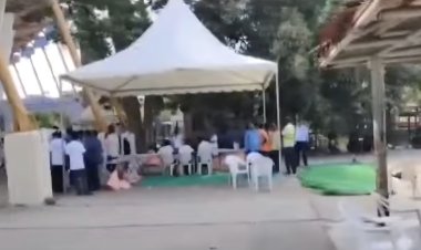 గచ్చిబౌలి బాలయోగి స్టేడియంలో స్వల్ప తొక్కిసలాట