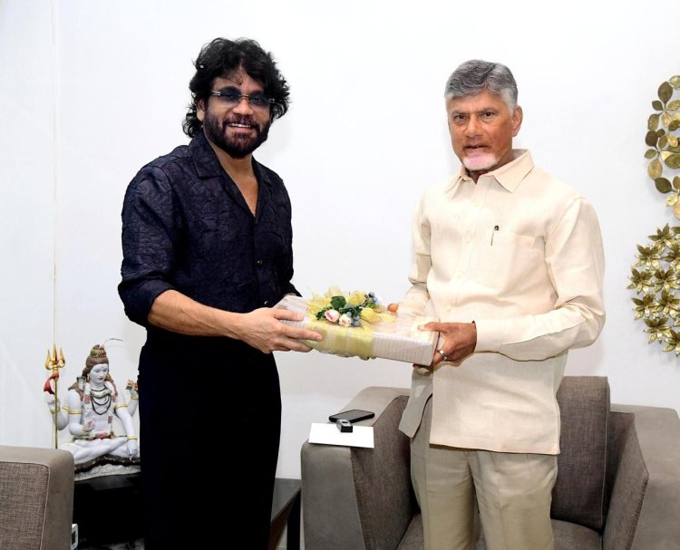 సీఎం చంద్రబాబును కలిసిన నటుడు నాగార్జున