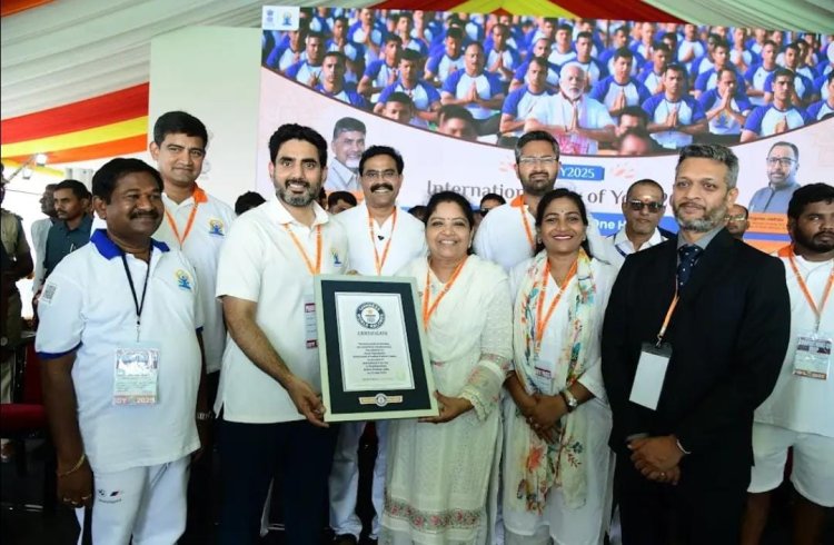 యోగాంధ్రకు గిన్నిస్ వరల్డ్ రికార్డ్