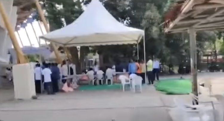 గచ్చిబౌలి బాలయోగి స్టేడియంలో స్వల్ప తొక్కిసలాట