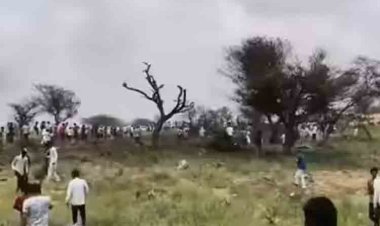 రాజస్థాన్‌లో కుప్పకూలిన యుద్ధ విమానం.. ఒకరు మృతి