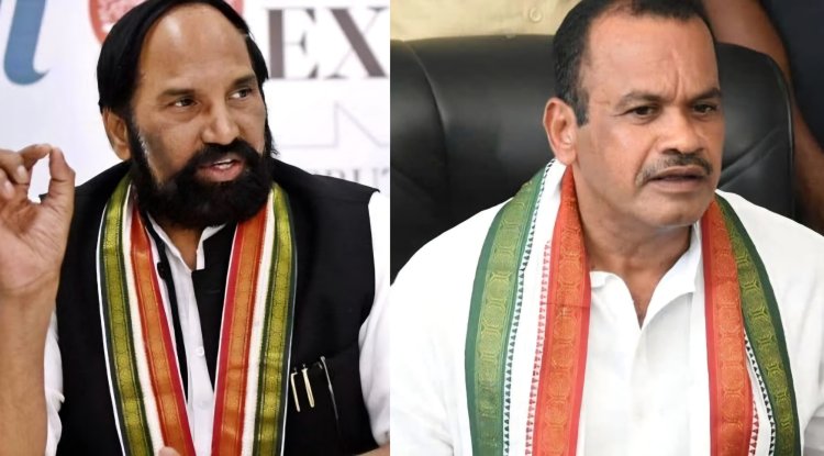 మంత్రి ఉత్తమ్‌ కుమార్‌ రెడ్డి పై అలిగి వెళ్లిపోయిన మంత్రి కోమటిరెడ్డి